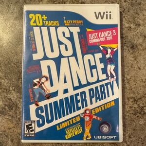 Just Dance: Summer Party for the Nintendo Wii disc, case & manual.